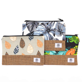 6x Große luxuriöse tropische Beutel – (3 x 2 verschiedene Designs) – 26 x 17 cm