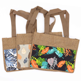 3x Einkaufstasche „Tropical Market“ – (3 verschiedene Designs) – 40 x 30 x 9 cm