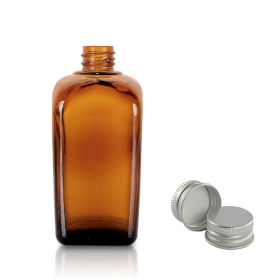 88x 30ml Braunglasflasche mit Aluminiumverschluss