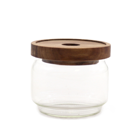 Bambus-Glasgefäß - 7cm