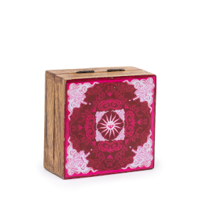 Kleine emaillierte quadratische Box 10x10x4.2cm -HOP HARE