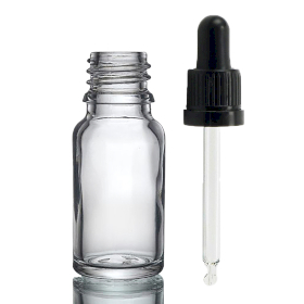 192x 10 ml Tropfflasche aus Klarglas mit klarer T/E-Pipette