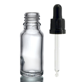 156x 15 ml Tropfflasche aus Klarglas mit durchsichtiger T/E-Pipette