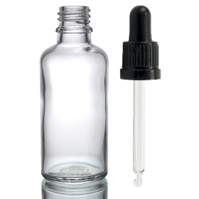 168x 100 ml Tropfflasche aus klarem Glas