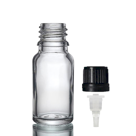 192x 10 ml Tropfflasche aus Klarglas mit Tropfverschluss