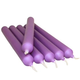 100x Wilder Lavendel Tafelkerzen