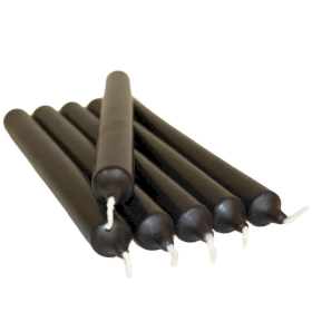 100x Schwarze Tafelkerzen