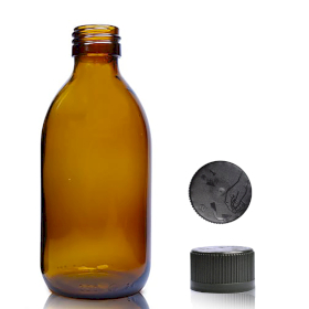 54x 250 ml Medizinflasche aus Braunglas mit kindersicherem Verschluss