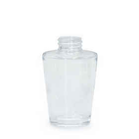 6x 100 ml Vase mit Rattanstäbchen-Diffusor (28 mm Hals) – transparent