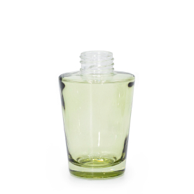6x 100 ml Vase mit Rattanstäbchen-Diffusor (28 mm Hals) – Rauchgrün