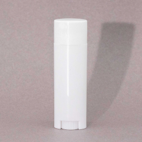 100x Ovaler weißer Lippenstiftspender – 5 g (6,6 x 1,9 x 1,2 cm)