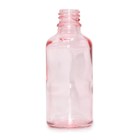 168x 100 ml Tropfflasche aus rosa Glas – ohne Verschluss