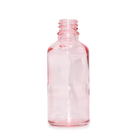 264x 50 ml Tropfflasche aus rosa Glas – ohne Verschluss