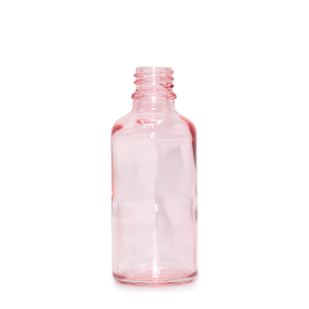 330x 30 ml Tropfflasche aus rosa Glas – ohne Verschluss