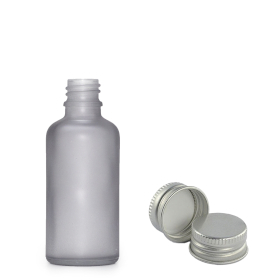 160x 10ml Mattgraue Glas-Tropfflasche mit Aluminiumkappe