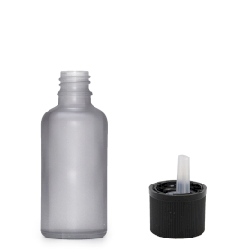 160x 10ml Mattgraue Glas-Tropfflasche mit kindersicherer Tropfkappe