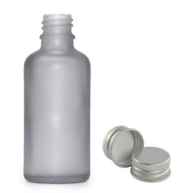 168x 100ml Mattgraue Glas-Tropfflasche mit Aluminiumkappe