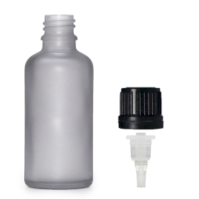 168x 100ml Mattgraue Glas-Tropfflasche mit Tropferkappe