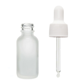 160x 10ml Frosted White Glass Dropper Flasche mit weißer Pipette