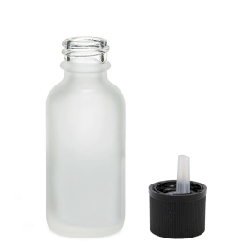 264x 50ml Frosted White Glass Dropper Flasche mit kindersicherer Tropfkappe