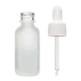 264x 50ml Frosted White Glass Dropper Flasche mit weißer Pipette