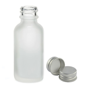 168x 100ml Frosted White Glass Dropper Flasche mit Aluminiumkappe