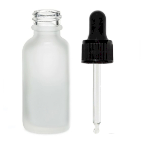 168x 100ml Frosted White Glass Dropper Flasche mit schwarzer Pipette