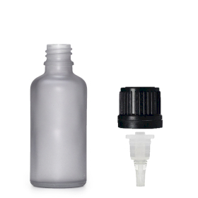 330x 30ml Mattgraue Glas-Tropfflasche mit Tropferkappe
