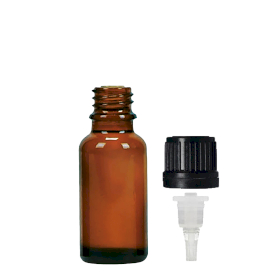 156x 20 ml Braunglas-Tropfflasche mit TE-Tropfverschluss