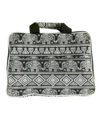 Gepolsterte Laptoptasche (Elefantenmuster) 33x24x3cm