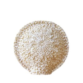 Boho Muschellampe  - Cut Art Muschel Groß Rund - 30cm