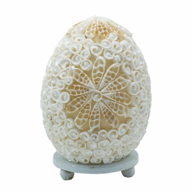 Boho Muschellampe  - Cut Art Shell Oval - 15cm