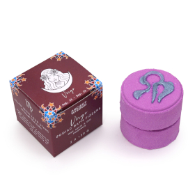 Set aus Badesprudlern mit Sternzeichen und Horoskop - Jungfrau