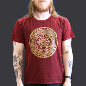 Stone Washed T-Shirt  - Chakra - Kastanienbraun-L