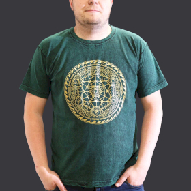 Stone Washed T-Shirt – Chakra – Grün – XL