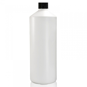 10x Kunststoffkappen für 1-Liter-HDPE-Kunststoffflasche – Schwarz (für Pbot-18)