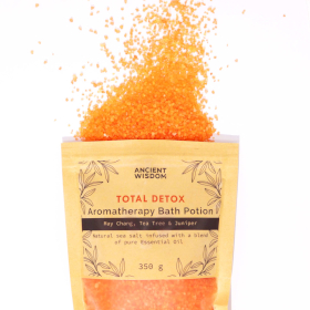 5x Aromatherapiebadesalz 350g - Totale Entgiftung