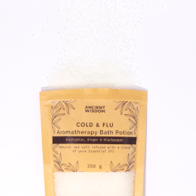 5x Aromatherapiebadesalz 350g - Erkältung & Grippe