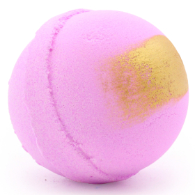 16x Jumbobadekugeln   - Pink Charlotte - Halbeis - Halbrund