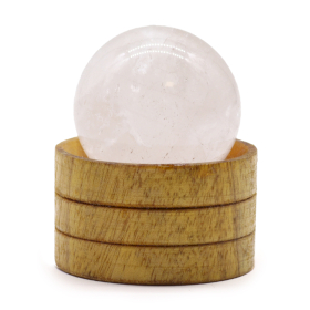 Edelsteinkristallkugel  40mm - Bergkristall mit Ständer