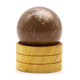 Edelsteinkristallkugel 40mm - Ozeanachat mit Ständer
