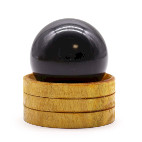 Edelsteinkristallkugel 50mm - Turmalin mit Ständer