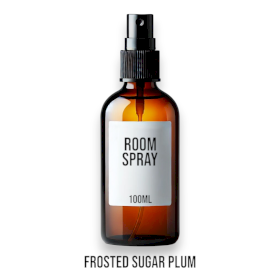 12x Gefrostete Zuckerpflaume Raumspray 100ml - Ohne Etikett