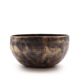 Kleine indische Mondphasen-Klangschale – (ca. 550 g) – 13 cm