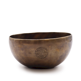 Mittlere indische Mondphasen-Klangschale – (ca. 750 g) – 15 cm