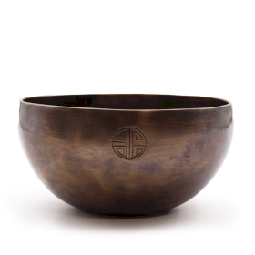 Große indische Mondphasen-Klangschale – (ca. 850 g) – 17 cm
