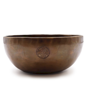Extra große indische Mondphasen-Klangschale – (ca. 1500 g) – 22 cm