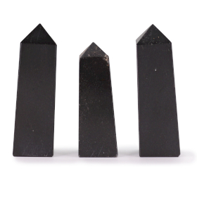 3x Edelstein-Obeliskenspitzen ca. 5cm - Turmalin
