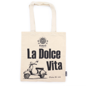 10x Ikonische Basic-Tragetasche - La Dolce Vita - (40x36cm) - Natürlich 4oz