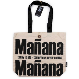 Iconic klassische Tragetasche Mañana Mañana - Natürlich 10oz (36x43x10cm)
